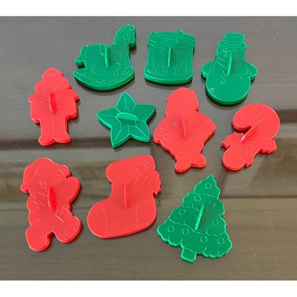 Wilton Other - 1992 Wilton Designer Series Christmas Collection 10 Plastic Sturdy Holiday Shape
